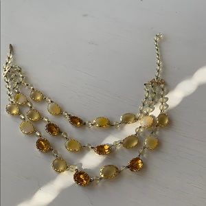 Vintage topaz choker.